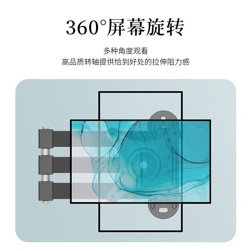 ProPre TV Telescopic Rotating Bracket 19-130 inches Large Screen Wall Mounted Universal TV Mount Rotating Telescopic TV Stand Suitable for Hisense Skyworth TCL Samsung Sony, etc. 19-32 inches Classic Wall Mounting Bracket