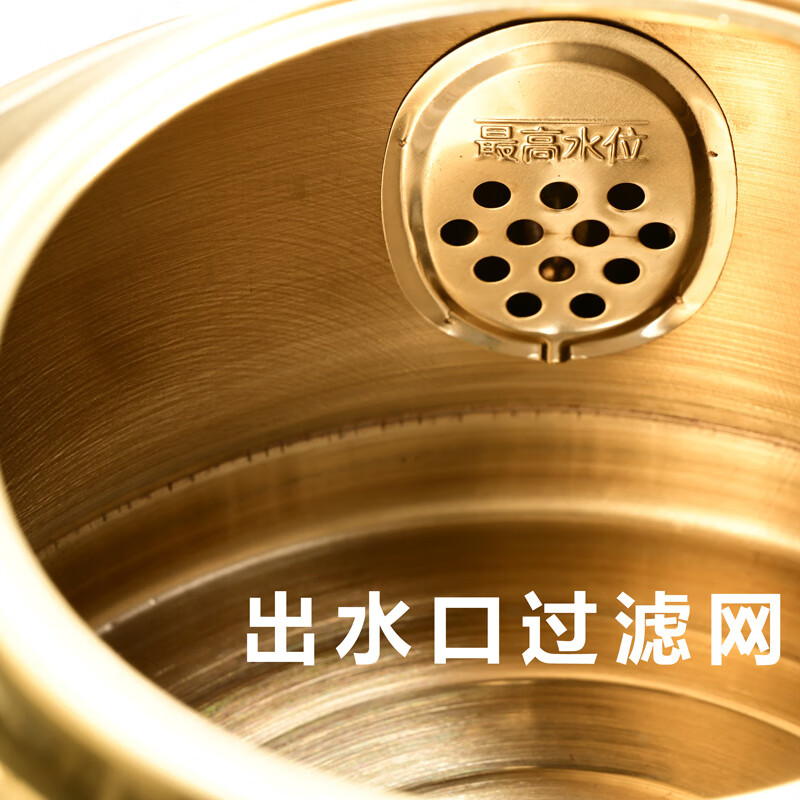 Jinjiang thickened stainless steel kettle commercial hot pot restaurant soup kettle gas induction cooker universal sound boiling water hot water tea kettle golden sound 5L