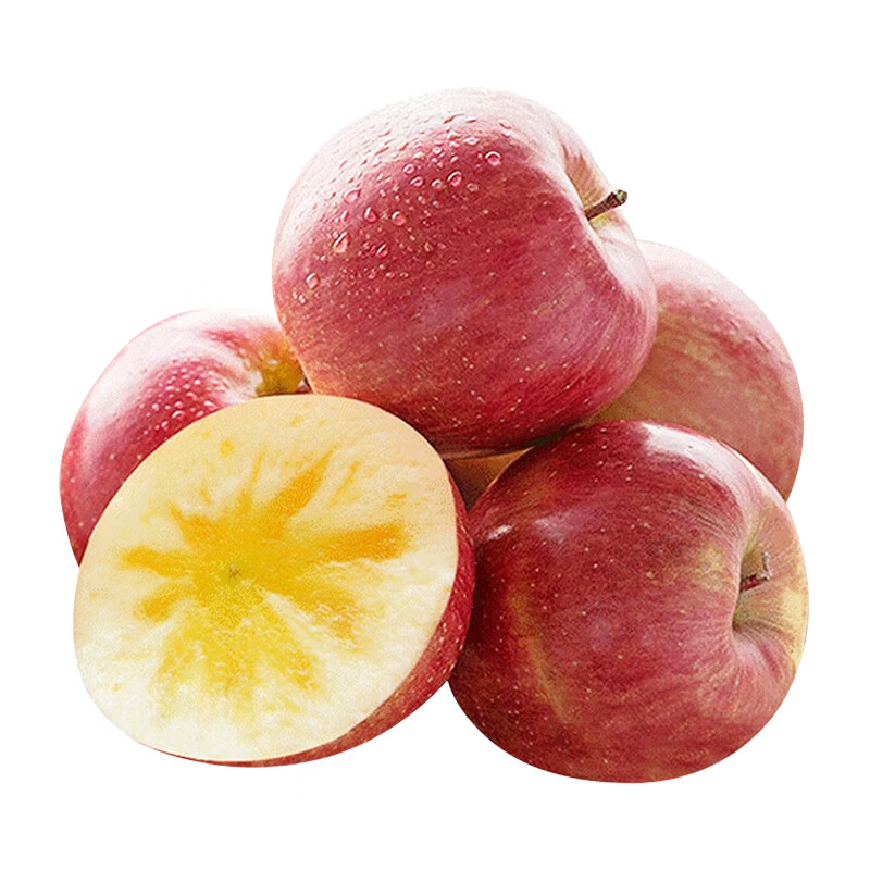 Interesting taste of Xinjiang Aksu rock candy heart apple, net weight 8.5 catties, single fruit starting from 80mm, first-class fresh fruit straight from the source