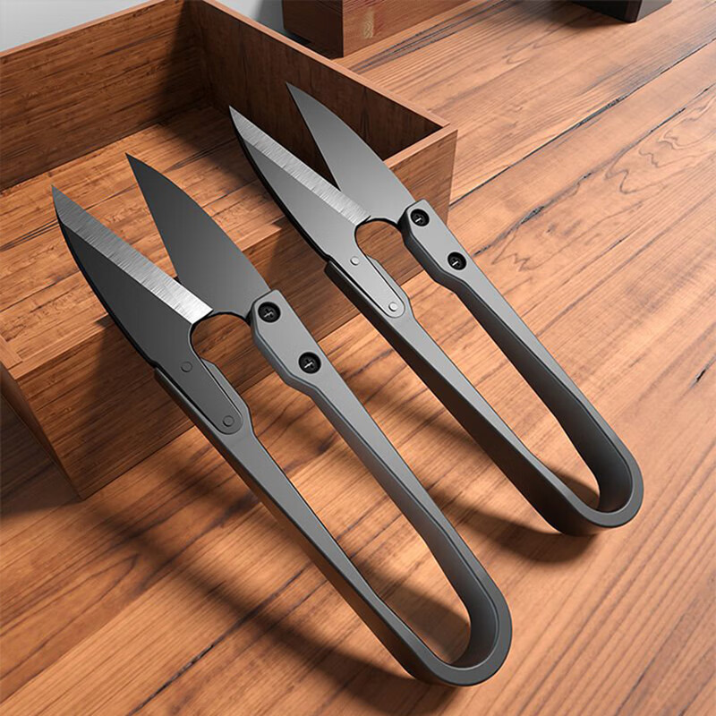 High carbon steel imported from Germany, black yarn scissors, cross-stitch thread shears, household spring small scissors, fish thread scissors, German S-YT carbon steel, 12-piece set in promotion, great value pack