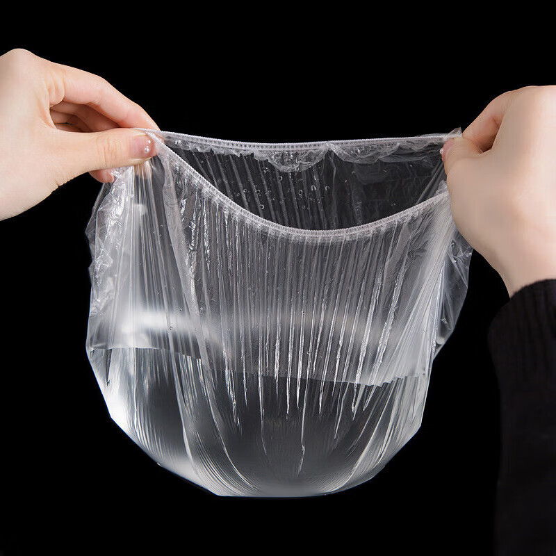 Baiji disposable cling film sleeves, colorful 500 food-grade cling film sleeves, leftover food elastic self-sealing cling bags