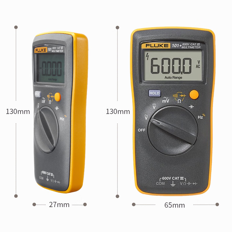 FLUKE 101+ upgraded handheld digital multimeter smart multimeter automatic range instrument