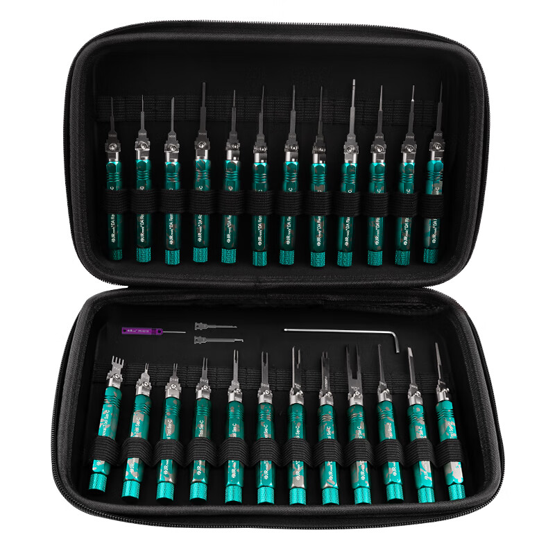 JRready Automotive Wiring Harness Pin Remover Audi Volkswagen Power Plug Terminal Push Pin Connector Pick Pin Removal Repair Tool ST5284-1 27-piece Set Multi-Purpose Needle Remover