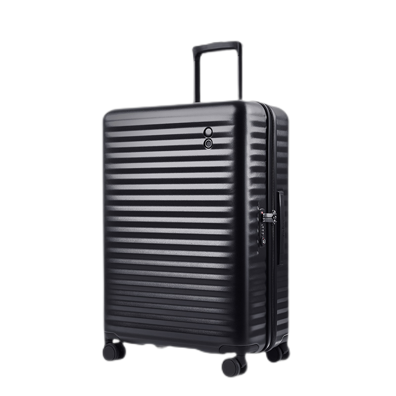 Echolac fashionable trolley case, scratch-resistant and wear-resistant, universal wheels, layered storage suitcase, striped password box, boarding case PC183, red, scratch-resistant case, 20 inches