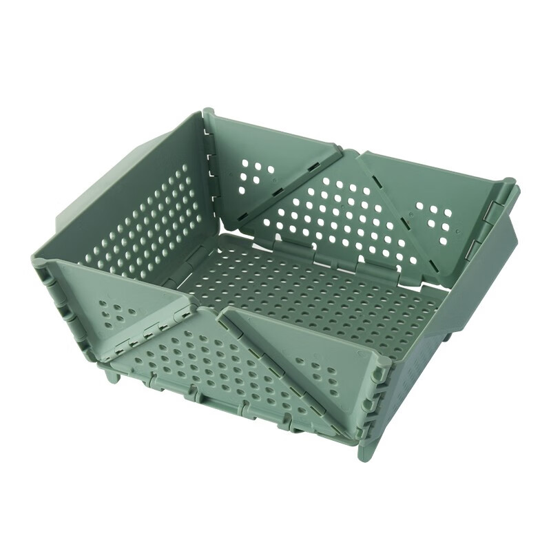 Swiss KUHN RIKON foldable storage basket fruit drain basket household storage basket vegetable basket kitchen chopsticks drain rack red large size dishwasher