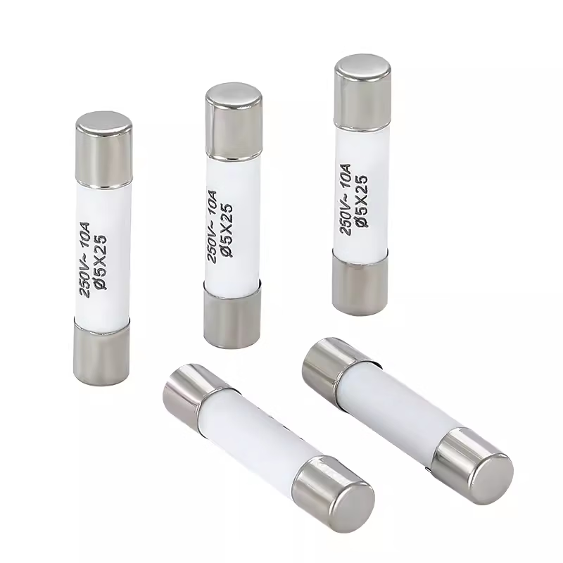 R055 ceramic fuse tube 5x25mm fuse 0.5A 1A 2A 3A 4A 6A 13A 16A 20A R055 ceramic 5x25mm 10A (100 pieces/box)