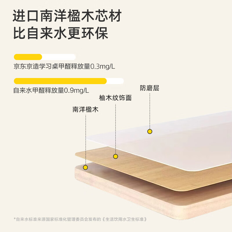Made in Tokyo, children's study desk, computer desk, children's desk, writing desk, imported solid wood, liftable desk 1.2m