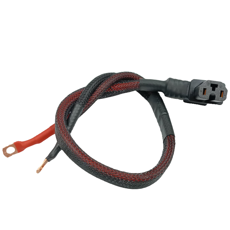 Royal servant suitable for electric vehicles national standard 16 flat power cord battery charging connection line prefix high temperature resistant thick silicone wire high temperature resistant 16 square meters white elbow 20 cm