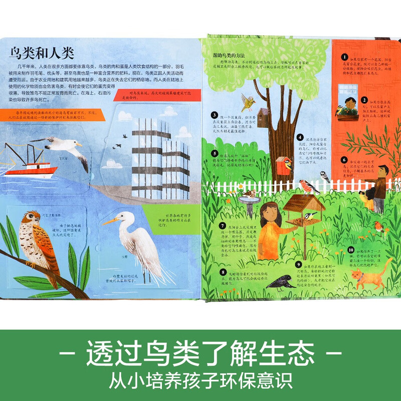 18 yuan off for orders over 87. Reveal the Birds (popular science flip book for children aged 5-10) Le Fun Children's Book Revealing Series Children's Enlightenment Popular Science Pop-up Books Children's Book Festival Children's Day