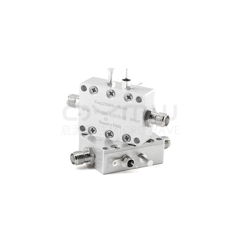 Customized 0.02-6G low noise amplifier, high linearity, 40dB high gain, 4G RF pre-LNA amplifier, 0.02-6G5V voltage, no power adapter