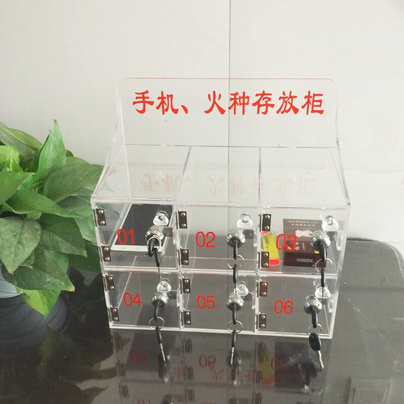 Applicable fire storage box can be customized transparent fire collection box storage box workshop lighter mobile phone cabinet fire storage box 20*10*10 cm