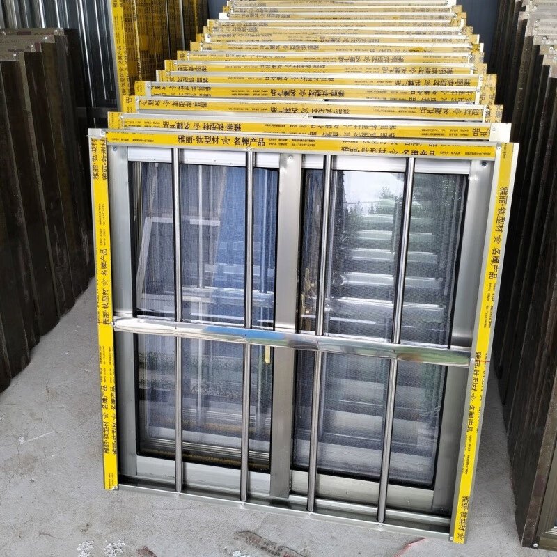 Meikejie aluminum alloy doors and windows custom-made anti-theft integrated windows for rural toilets, kitchens, sliding windows, farm windows, height 40 cm, width 50 cm (frosted)