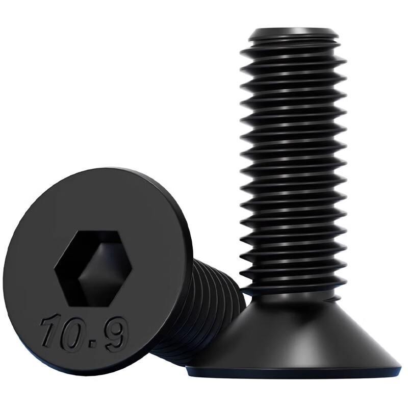 Tianzhuo Hardware Grade 10.9 Black Countersunk Head Hexagonal Screws Flat Head Screws Flat Cup Bolts M2M3M4M5M6M8M10M12-M20 M8*110-5 only