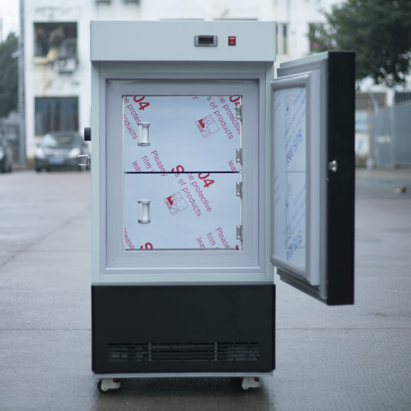 Jiesheng (JS) ultra-low temperature refrigerator-60 laboratory scientific research medical vertical biological freezer quick-freezing freezer minus -40-80 degrees deep-freezing seafood large stainless steel freezer -50 degrees 80L (-15 to -50 degrees adjustable)