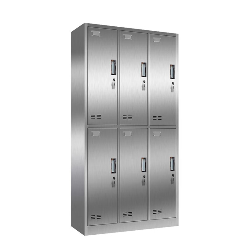 Jingku KINKOCCL201 stainless steel six-door storage cabinet 6-door industrial equipment cabinet workshop tool classification storage cabinet