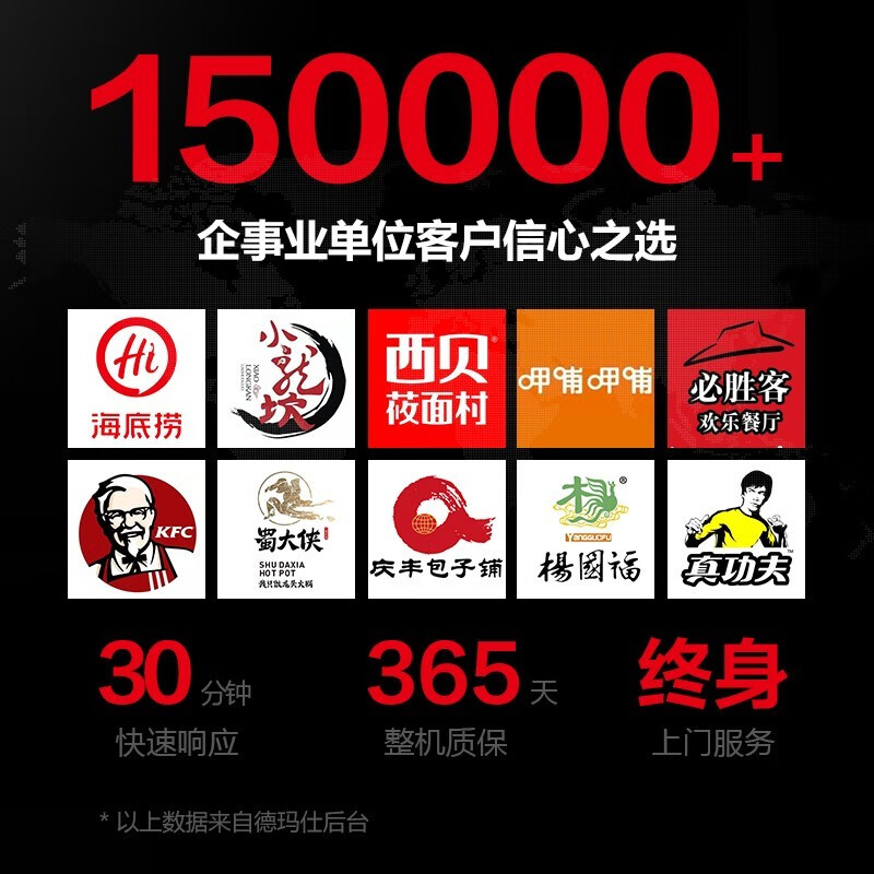 DEMASHI four-six-door freezer commercial display cabinet refrigerated vertical freezer kitchen stainless steel refrigerator large-capacity tall freezer commercial large-capacity large freezer dual temperature standard six-door丨1312L fully frozen KCD1.6L6-1D