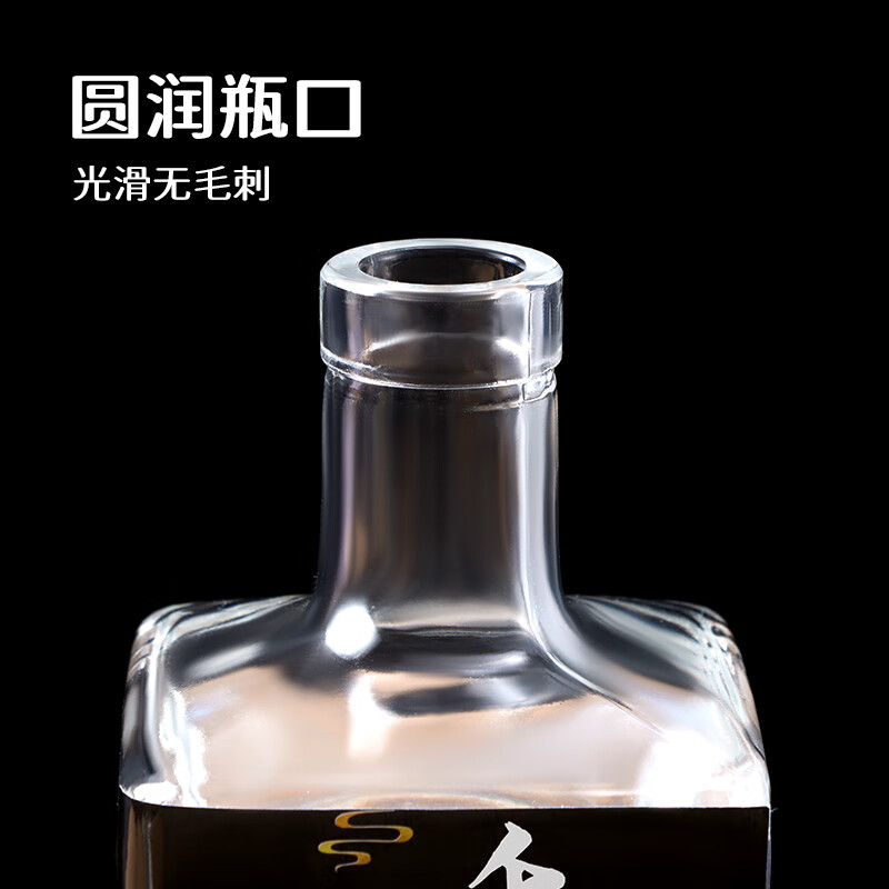 Extreme space soaking wine bottle, special wine soaking tank, sealed high-end glass wine storage bottle, empty wine bottle, wine storage liquor bottle 500ML*2