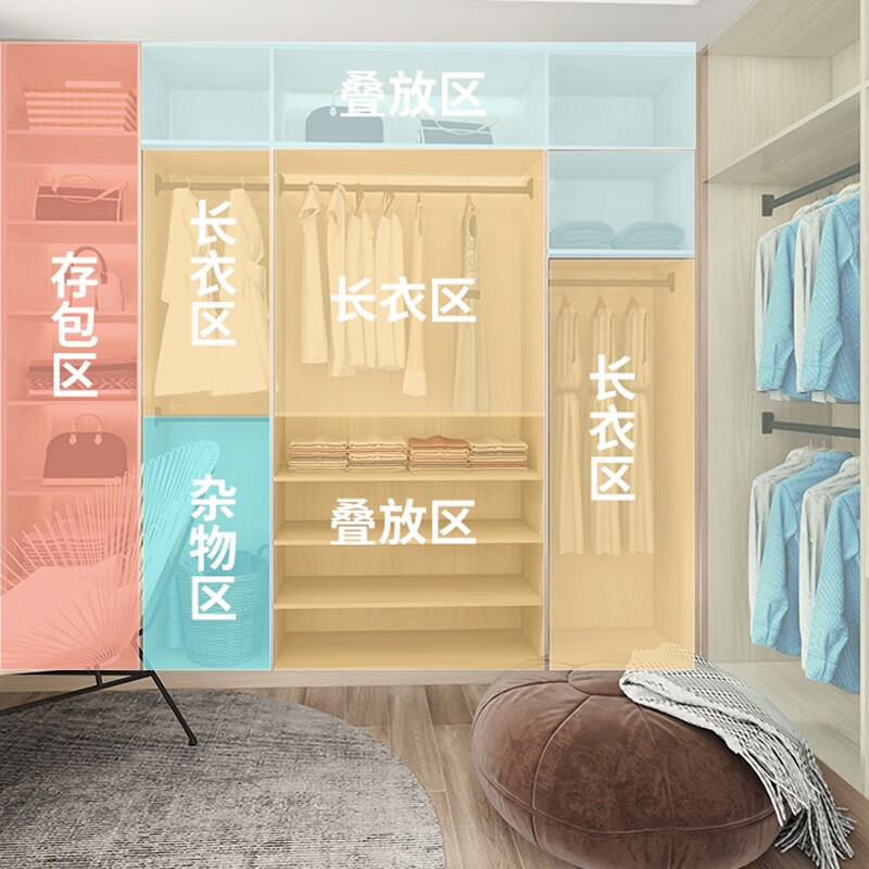 Haier Cloakroom Modern Simple Whole House Customized Large Wardrobe Corner Wardrobe Tatami Bedroom Furniture Prepayment