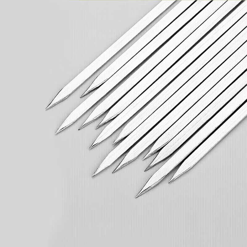 Suncojia 304 stainless steel barbecue skewers, kebab skewers for mutton skewers, barbecue needles, about 45 barbecue tools