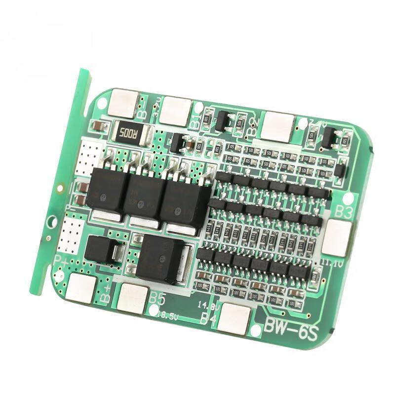 Ouhuayuan 6-string 22V 24V lithium battery charging protection board module BMS power tool solar lighting