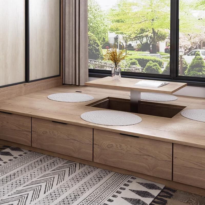 Tiantan furniture, whole house customization, tatami customization, modern simple bedroom bed combination, bay window, study room, overall wardrobe, consult customer service and enjoy free measurement