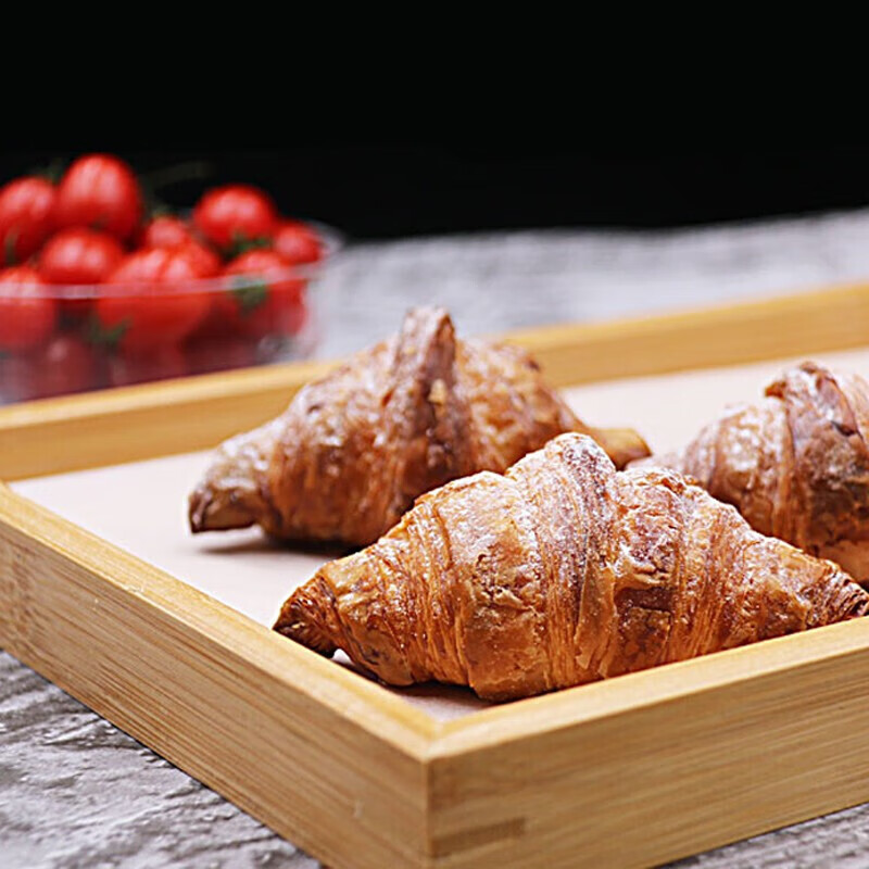 Green apple tea tray household rectangular saucer tea table wine glass tray solid wood tray simple tea set bamboo tray