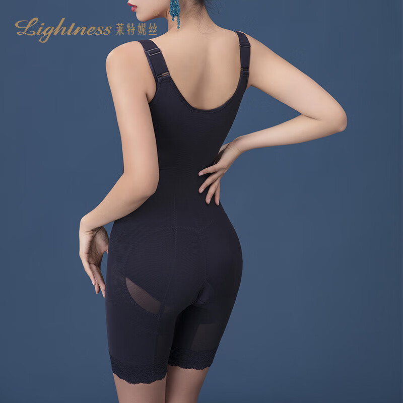 Lightness (Lightness) one-piece shapewear to control tummy, lift buttocks and support breasts, new product in 2022, skin color L-recommended to be under 100 pounds