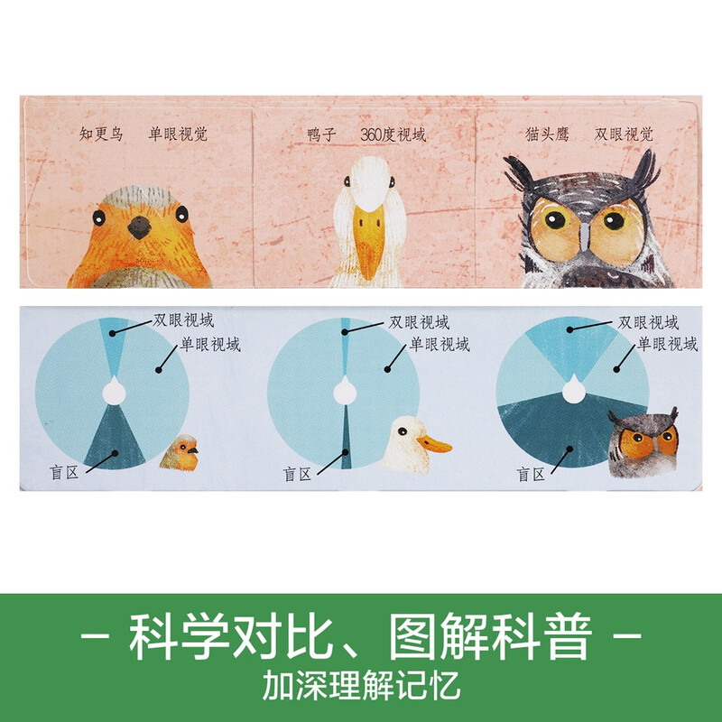 18 yuan off for orders over 87. Reveal the Birds (popular science flip book for children aged 5-10) Le Fun Children's Book Revealing Series Children's Enlightenment Popular Science Pop-up Books Children's Book Festival Children's Day