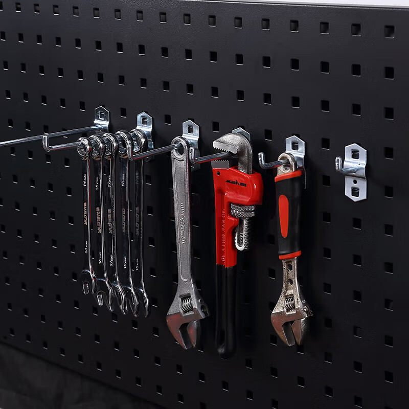 Kaiyuan Saw Hooks Tool Rack Hooks Kitchenware Hooks Square Hole Hanging Plate Hardware Hanging Plate Rack Hole Plate Hole Plate Square Hole Hook Accessories 10 Pack KY-GG48