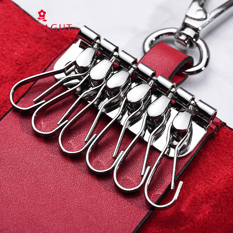 Montagnette Women's Bag Gift Box Key Bag Women's Keychain Qiji Red New Year's Gift for Girlfriend Practical for Wife
