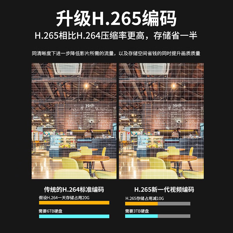 Seetong solution monitoring kit 4 million wired POE powered HD night vision home outdoor waterproof camera shop commercial mobile phone remote 4-way set (4 million poe full color dual light) with 4T hard drive 4 million pixels 4mm focal length