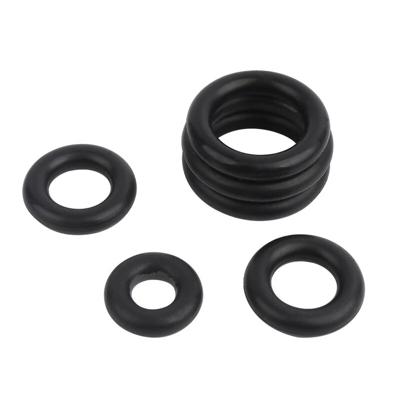 Creaby rubber seal O-ring O-shaped rubber ring nitrile oil seal seal waterproof oil-resistant wear-resistant black gasket collection M6x1 (100 pieces)