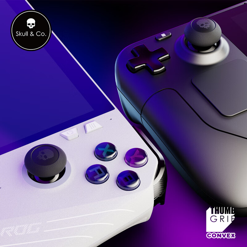 Skull & Co.SteamDeck OLED/ROG ALLY and X/NS Gemini universal spherical rocker cap Skullnco precise control anti-slip anti-sweat anti-wear black