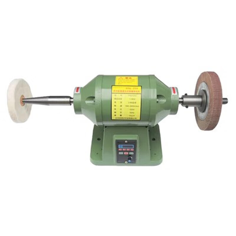 Infinitely variable speed desktop polishing machine, cloth wheel polishing machine, multi-functional leather goods, wood and metal speed-adjustable grinding machine 220V 1500W Package 1