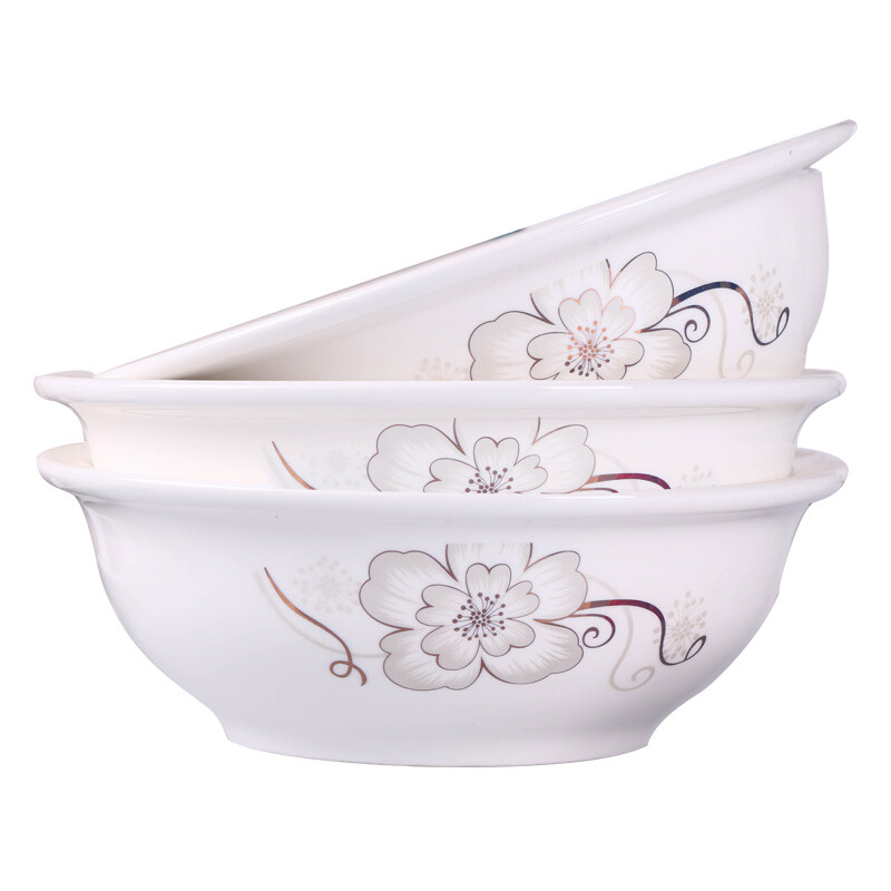 Wanxiang household ceramic soup bowl for instant noodle bowl, large personalized microwave oven special bowl, 1 9-inch soup bowl (Jane Eyre)