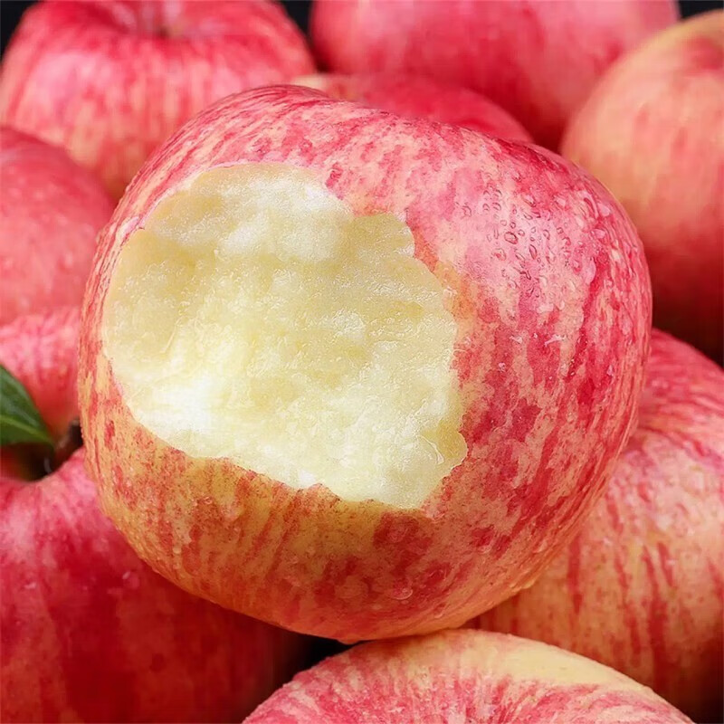 Erdie Shaanxi Red Fuji Apple Fresh Fruit 10 Jin Rock Candy Heart Seasonal Ugly Apple Seasonal Fruit Crisp Sweet Whole Box Selected 9 Jin Pack Net Weight 8.5 Jin 70-75mm