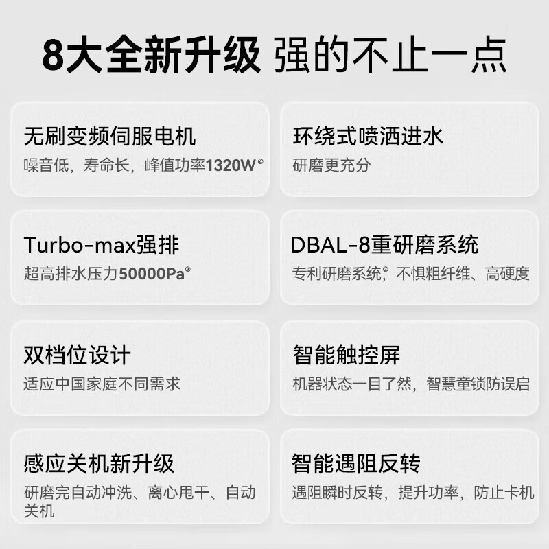 Yuku K1S load-type intelligent garbage disposer with automatic water inlet for kitchen food waste crushing YK-K1S-B (Xuankong Black)