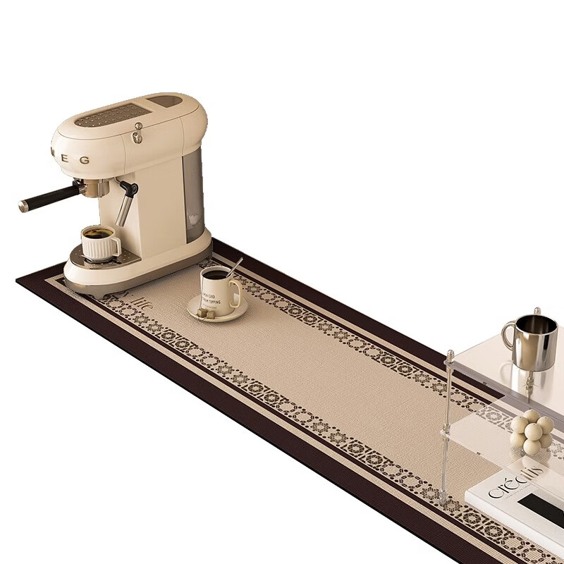 Beautiful morning light diatom mud coffee machine bar mat dining table mat non-slip mat shoe cabinet mat wash-free sideboard electric Wissil diatom mud soft cushion 40*120cm free to cut
