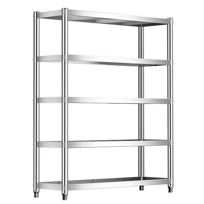 Fanruoman storage rack stainless steel shelf shelf kitchen storage rack floor-standing multi-layer shelf household storage rack length 120 width 40 height 180 five-layer thickened version
