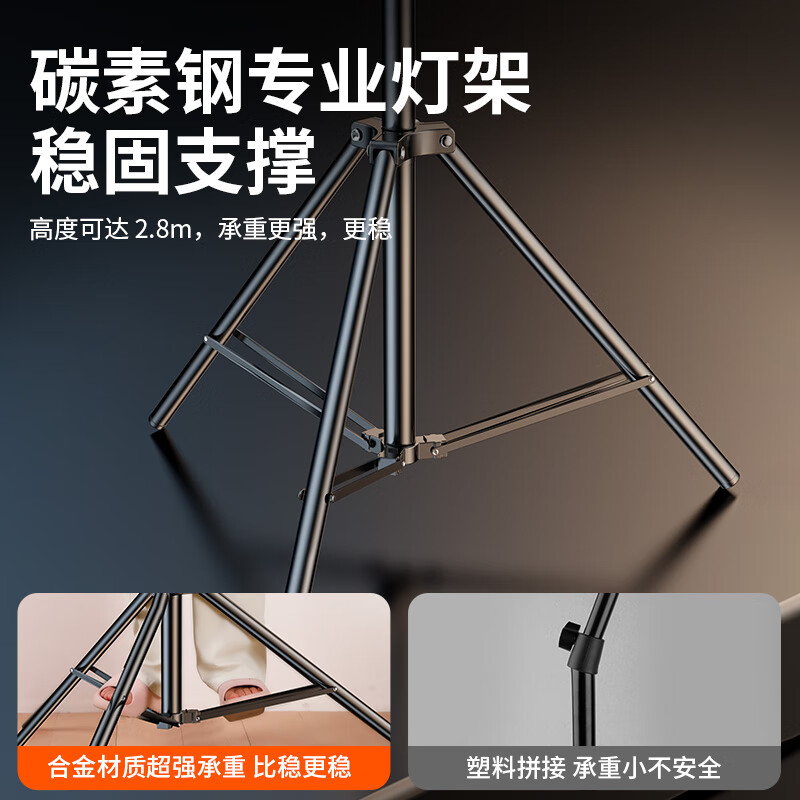 Kerunle COB highlight light live photography led fill light sun lighting photography light shooting soft light box studio photography equipment camera props anchor beauty set