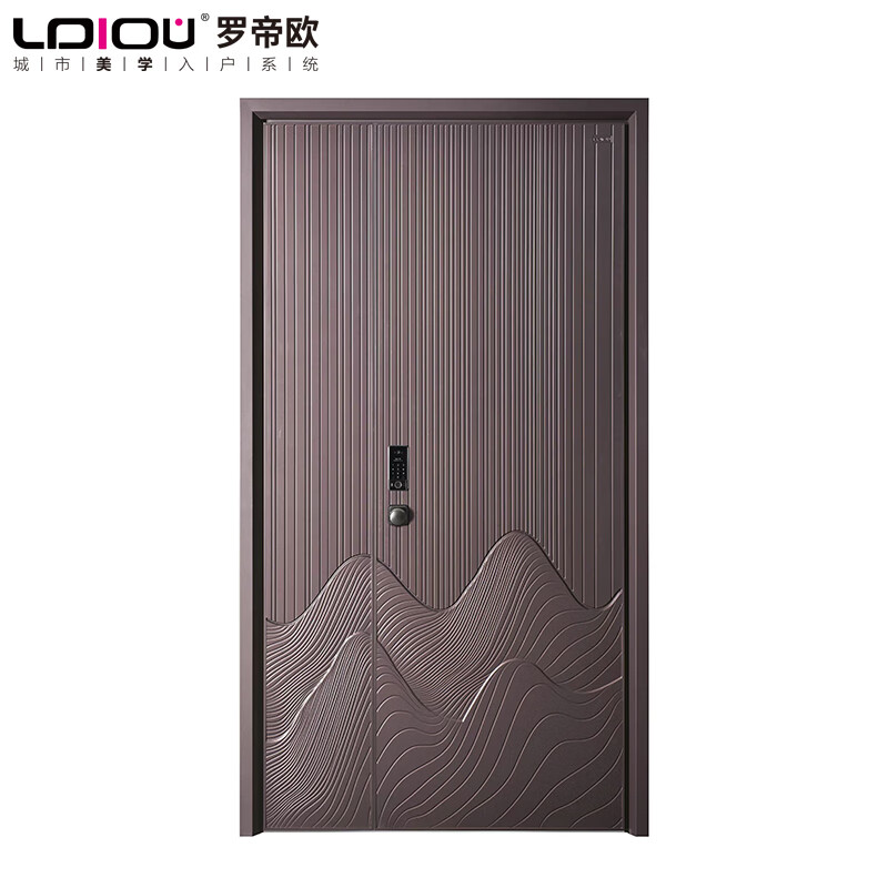 Carbon steel micro-broken bridge, finely carved style system door, high-end light luxury safety door, finely carved cast aluminum door, customized square price