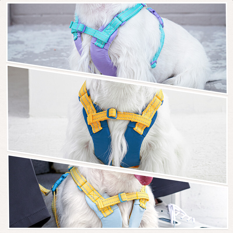 TUFF HOUND dog leash dog walking rope small and medium-sized dog explosion-proof lightweight harness TF022 sky blue S