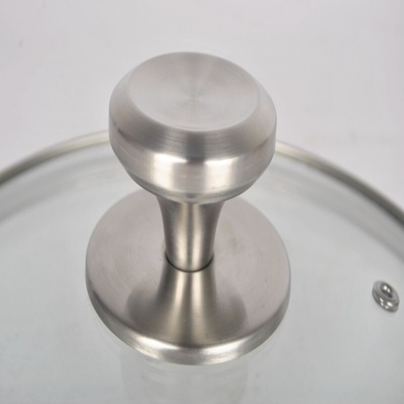 Velox new lid pot lid kitchen cooking soup pot lid steaming lid glass lid light gray suitable for pot mouth inner diameter 18cm