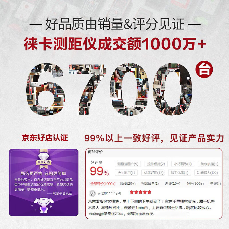 Leica laser rangefinder high-precision Leica infrared room measuring instrument Bluetooth electronic ruler X4D510 outdoor distance meter D2 standard (100 meters, volume, indoor)