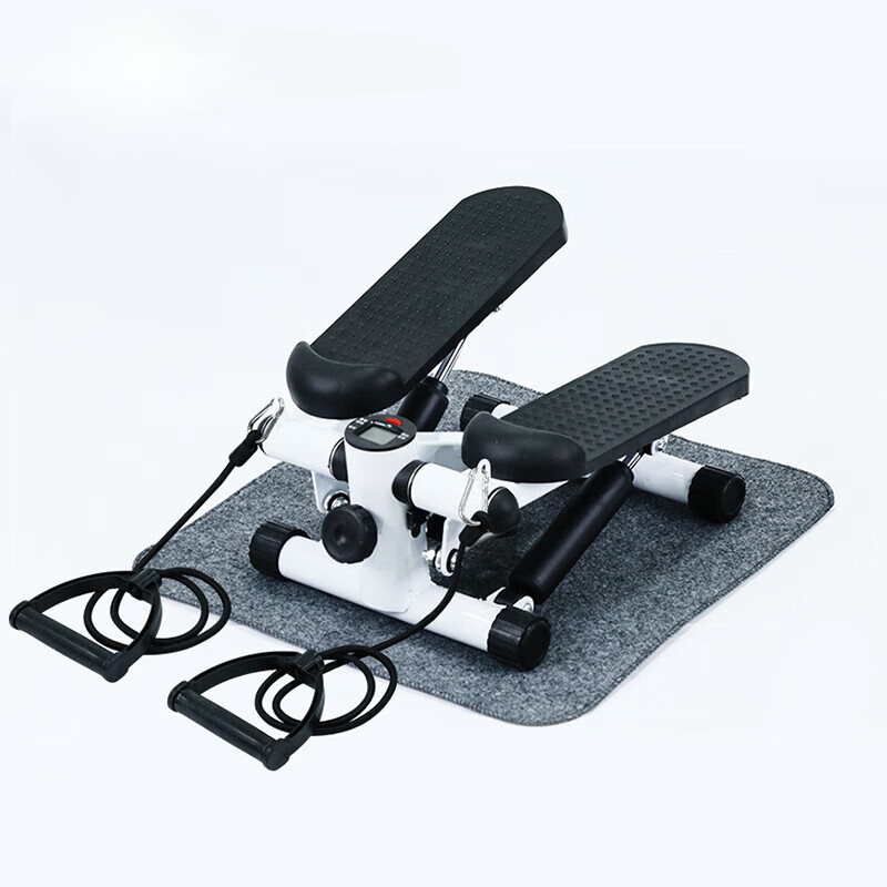 Huijashi stepper, installation-free silent hydraulic pedal, home sports stepper, fitness twisting waist twister, new stepper, black and white classic model