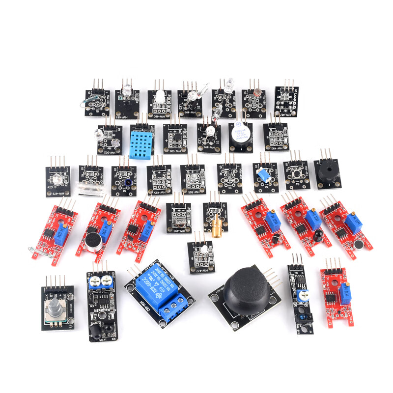 DZQJ complete sensor module starter kit is suitable for 51/STM32/UNO R3/arduin/esp32 45 modules (boxed) + STM32 development board