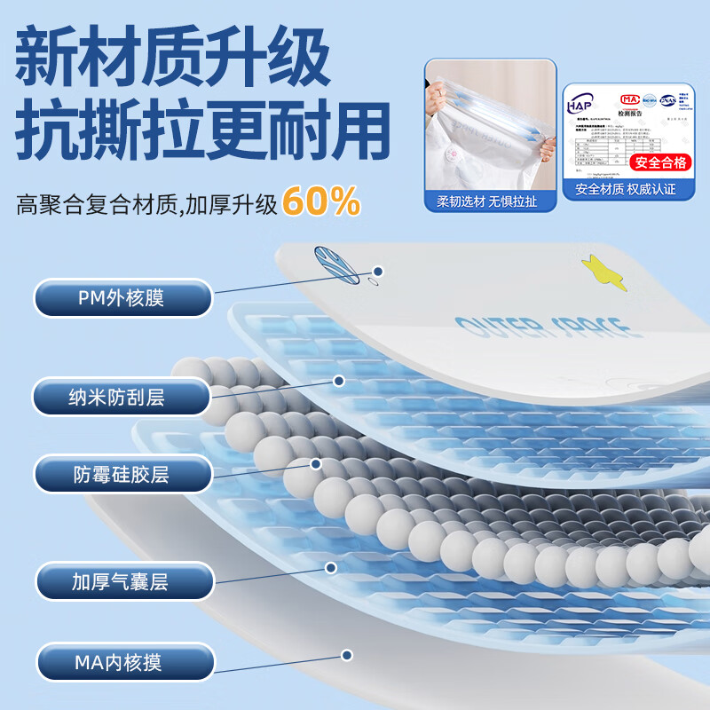 Quanpin House vacuum compression storage bag for clothes, cotton quilts, special down jackets, travel pumping, portable sealed bags