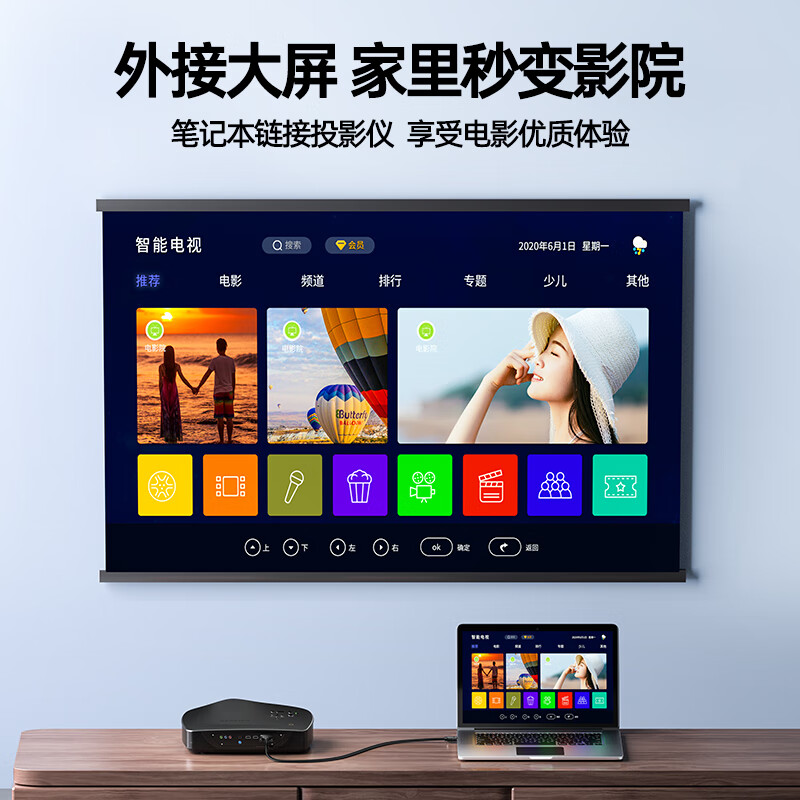 Shanze HDMI to DVI cable 4K60Hz DVI to HDMI high-definition cable two-way convertible laptop projector display video conversion cable 1 meter DH-8010