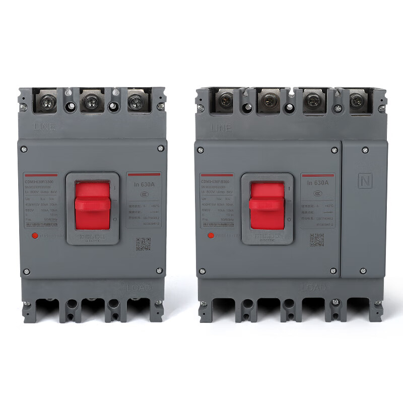 Delixi/3300 molded case circuit breaker air switch 630A500A400A600A 500A 3P