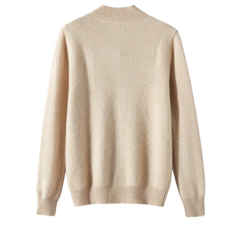 Pash Cashmere Sweater Women's Cardigan Half Turtle Collar 100% Cashmere 7-needle Thick Knitted Jacket PS-71 Bordeaux Red L (110-130 catties)